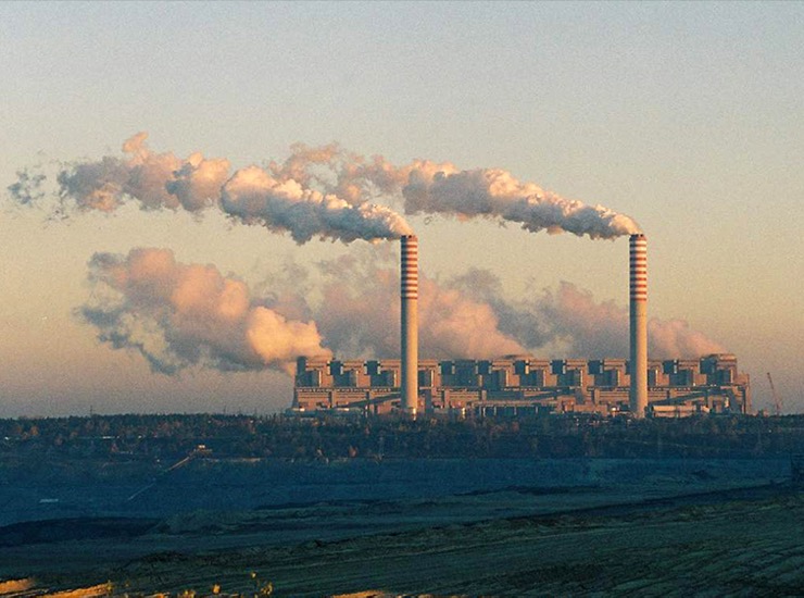 Bełchatów powerstation in Poland, europes largets coal powered plant